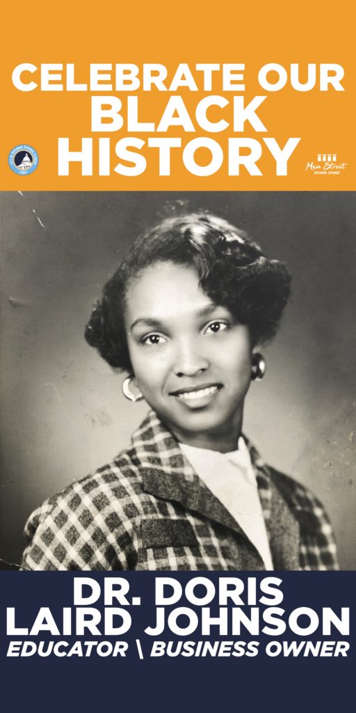 Black History Month Banner Program Honoree Dr. Doris Laird Johnson