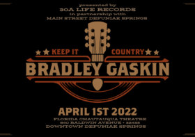 Nashville Recording Singer-Songwriter, Bradley Gaskin, Performs on Main Street DeFuniak Springs
